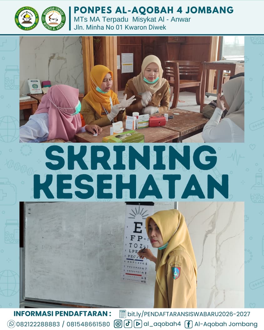 Madrasah Terpadu Misykat Al Anwar Berkolaborasi dengan Puskesmas Brambang Lakukan Skrining Kesehatan Siswa